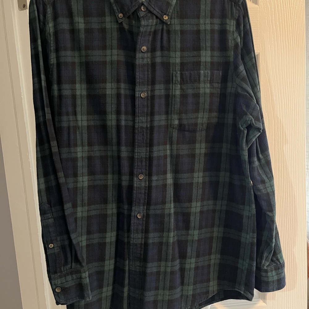 Men's Green Plaid Shirt